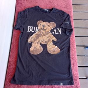BURYCAN DESIGNER BEAR RHINESTONE EMBELLISHED TEE SIZE XXL